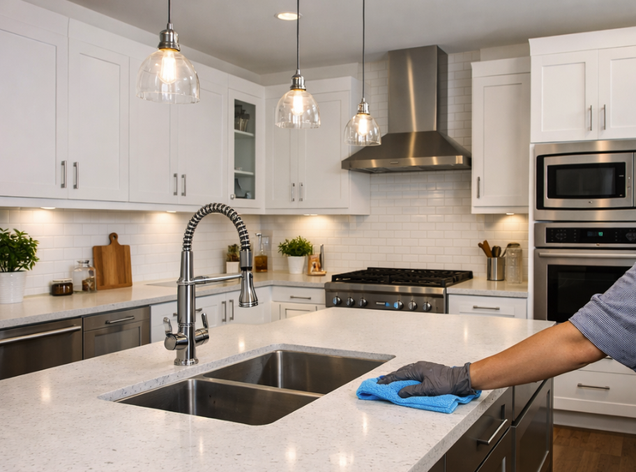 post construction kitchen cleaning Victoria